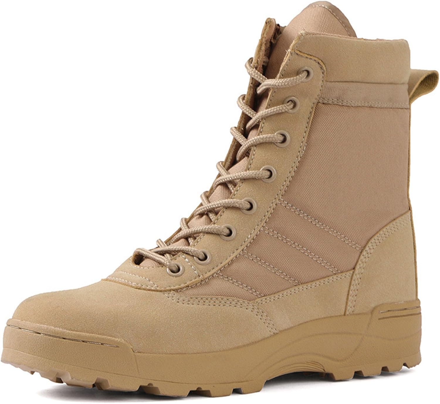 Tactical Boots 8 Inches Lightweight Combat Boots Durable Suede Leather Military Work Boots Desert Boots