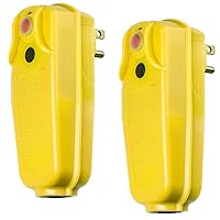 Vista 7 de Tower Manufacturing 30434009 - Enchufe GFCI de ángulo recto de 15 amperios, color negro