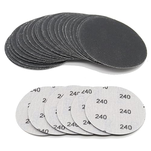 Miniatura 11 de 30 piezas de papel de lija de 3 pulgadas, discos de lija de gancho y bucle, 60 granos de papel de lija húmedo y seco para lijadora orbital aleatoria