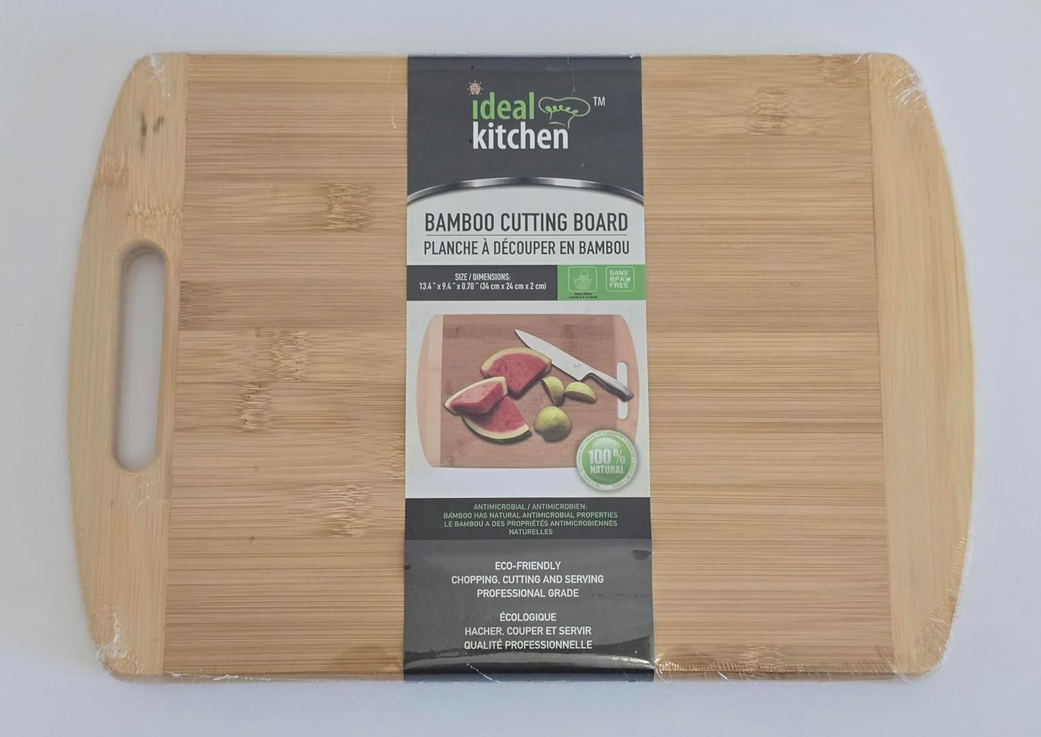 Bamboo Cutting Boards for Kitchen – Wood Cutting Board for Chopping Meat, Vegetables, Fruit & Cheese – Knife-Friendly Bamboo Cutting Boards for Kitchen – Wood Cutting Board for Chopping Meat, Vegetables, Fruit & Cheese – Knife-Friendly