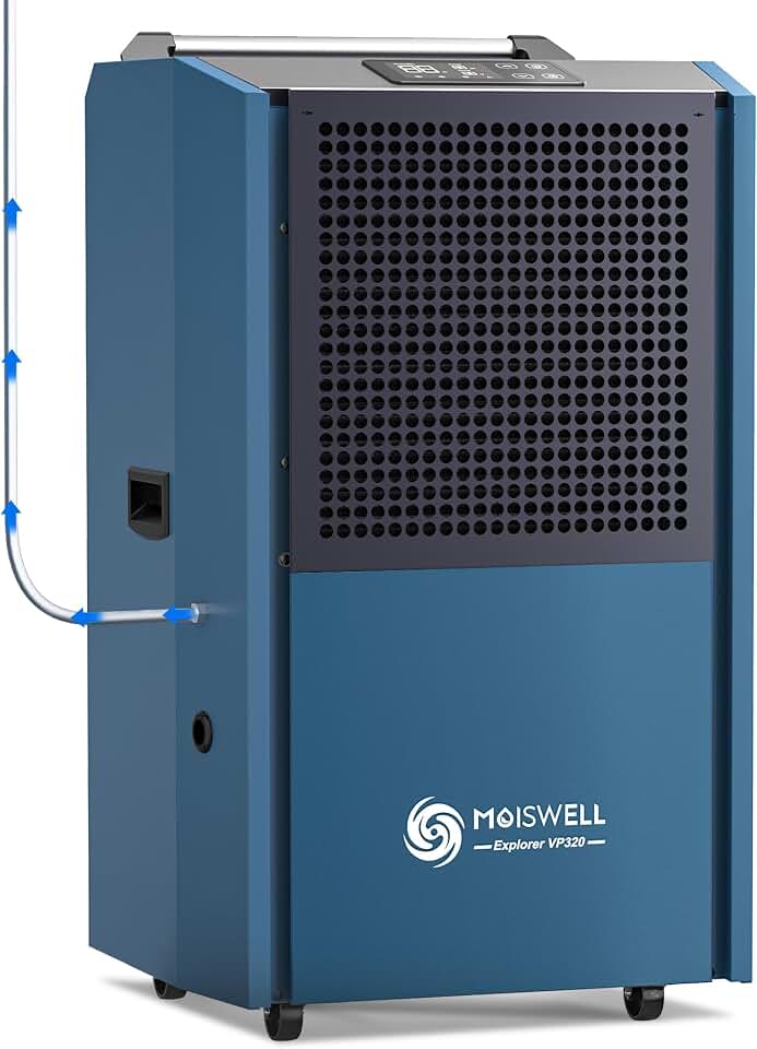 305 Pints Commercial Dehumidifier with Pump for Basement | Auto Defrost Global Recycled Standard