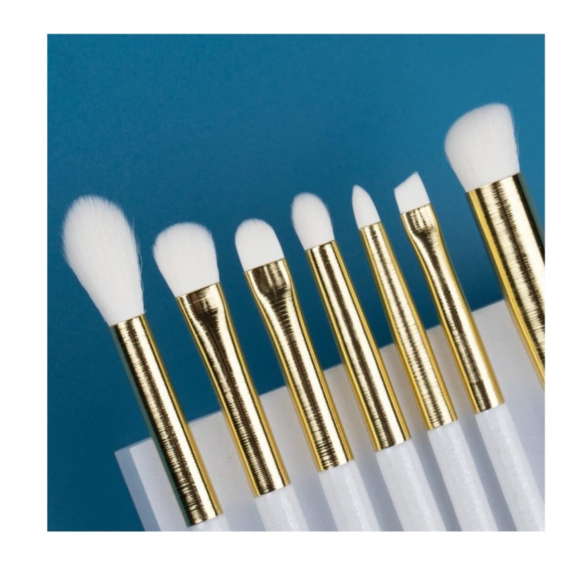 Juego De 14 Brochas De Maquillaje De Pelo Sintético - Chic Beauty Tools - Base De Maquillaje En Polvo, Contorno, Sombra De Ojos con Bolsa De Almacenamiento, Caja De Broch,