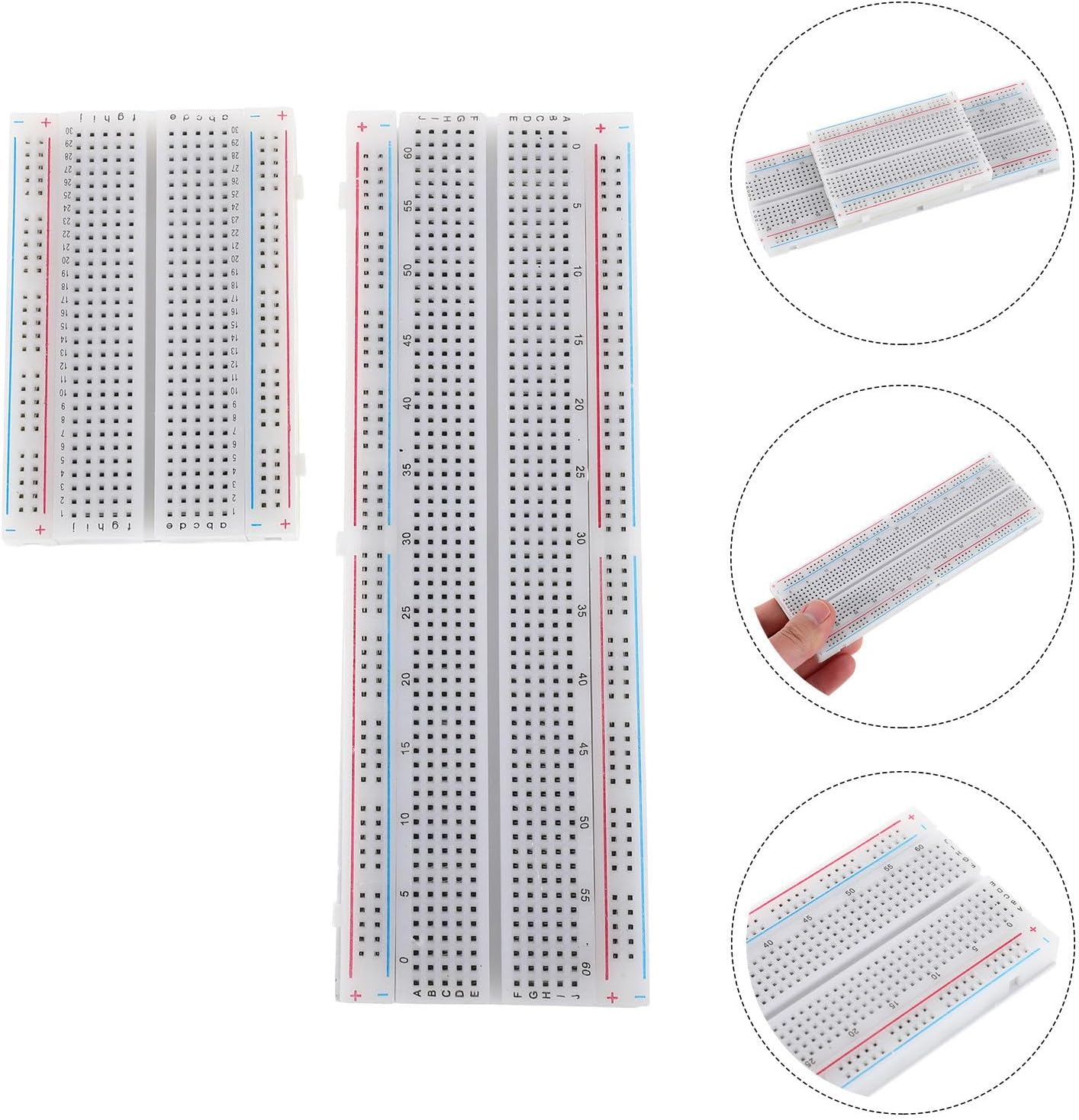 4pcs Solderless Electronics Prototyping Breadboard Kit for Circuit Projects