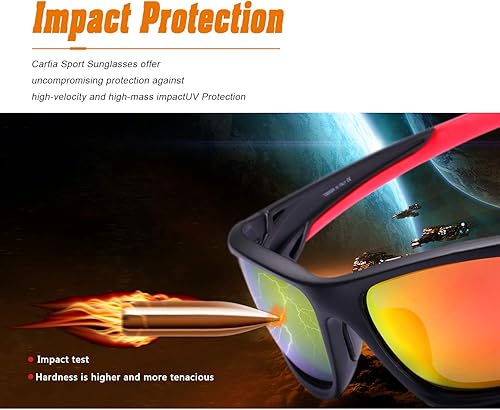 Miniatura 6 de Carfia Sports Polarized Sunglasses Cycling Running Fishing Sunglasses for Men Women Safety Glasses Goggles Shades 051