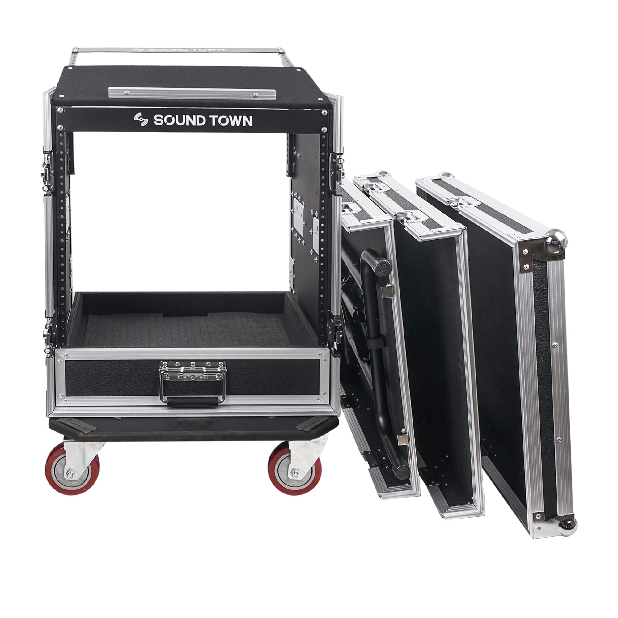 Amazon.com: Sound Town 12U PA DJ Pro Audio Rack/Road ATA