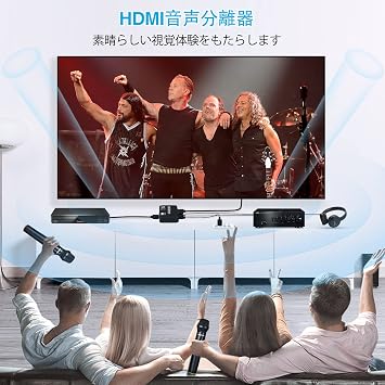 avedio links HDMI Audio Splitter, 4K, 60Hz, HDMI Audio Splitter, Supports HDMI 2.0b/ARC, Optical Digital/SPDIF/3.5mm Jack Stereo, High Resolution for Blu-ray, TV Box, Splitter, Delivers Immersive