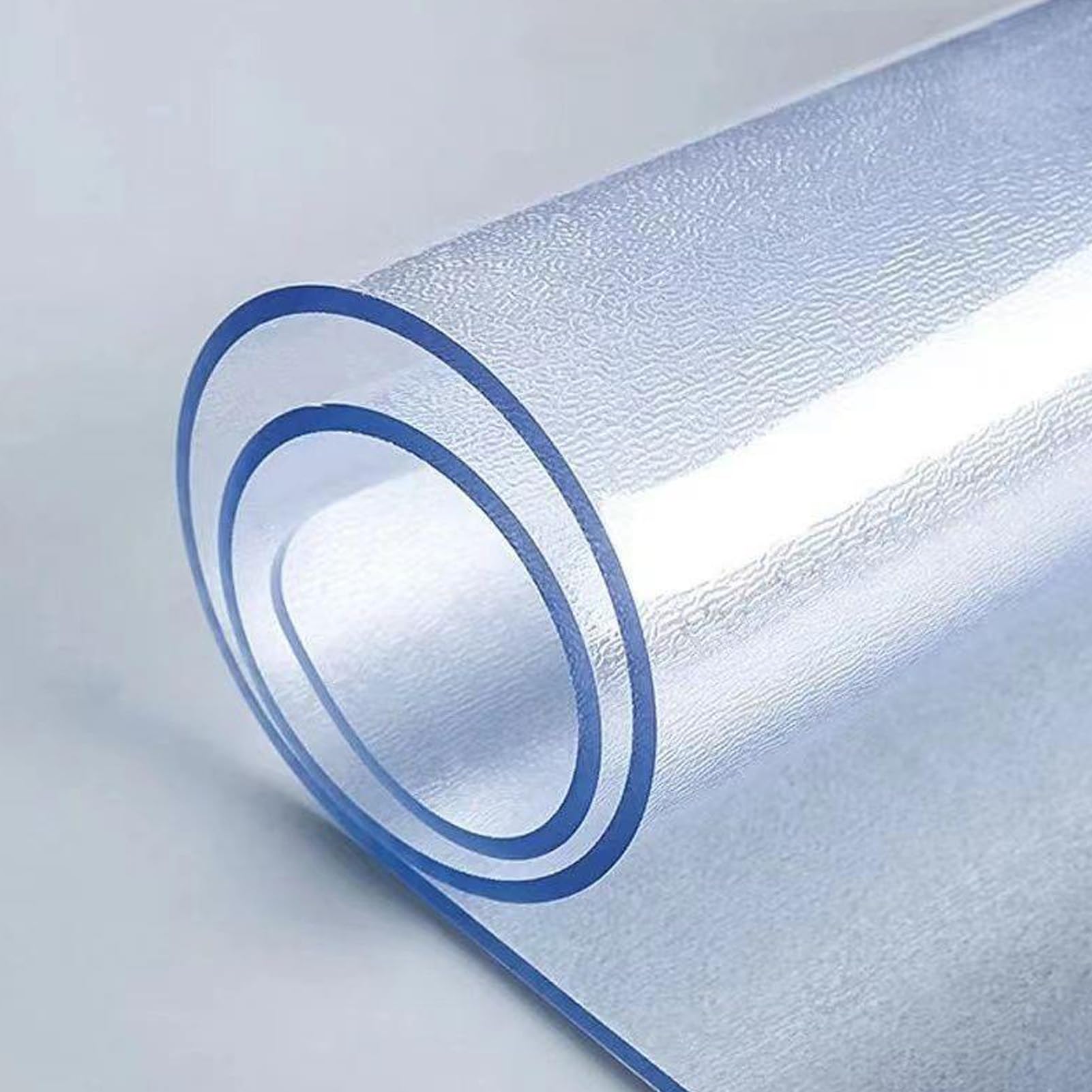 Housse de table à manger en PVC givré pour éliminer les taches et rayures 40x100