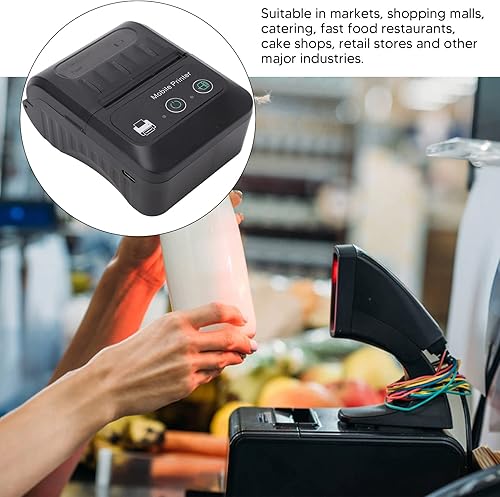 Miniatura 3 de Mini impresora térmica de código QR portátil de 2.283 in, impresora térmica de recibos USB, impresora térmica de recibos USB inalámbrica de 2
