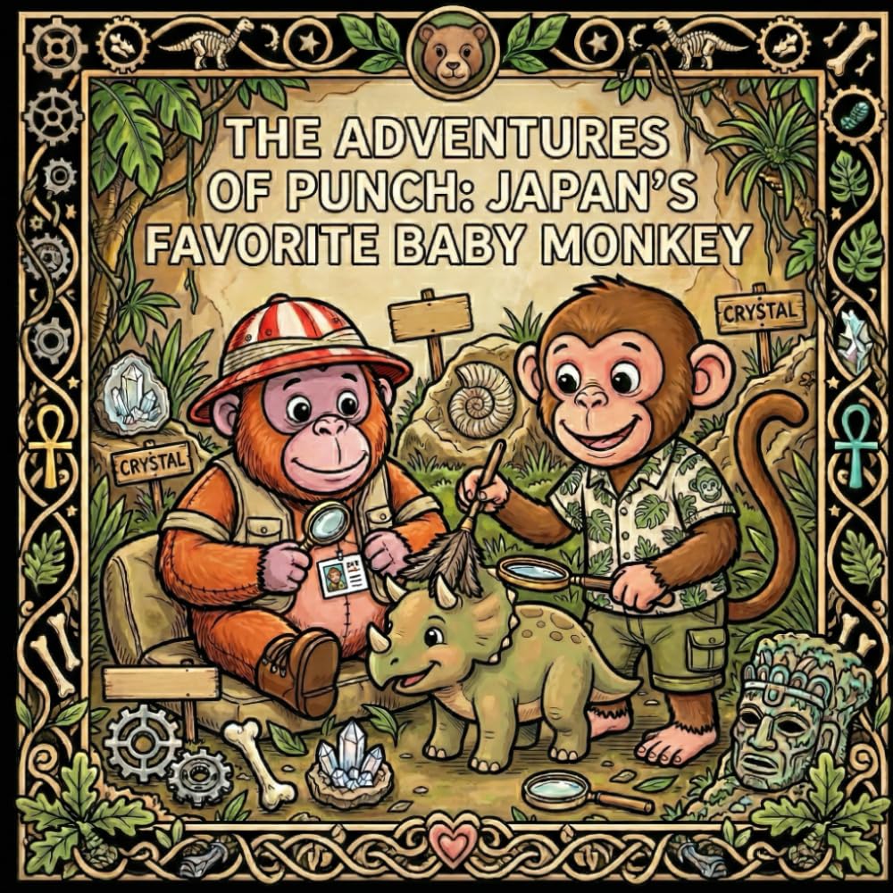 The Adventures of Punch: Japan’s Favorite Baby Monkey Coloring Book
