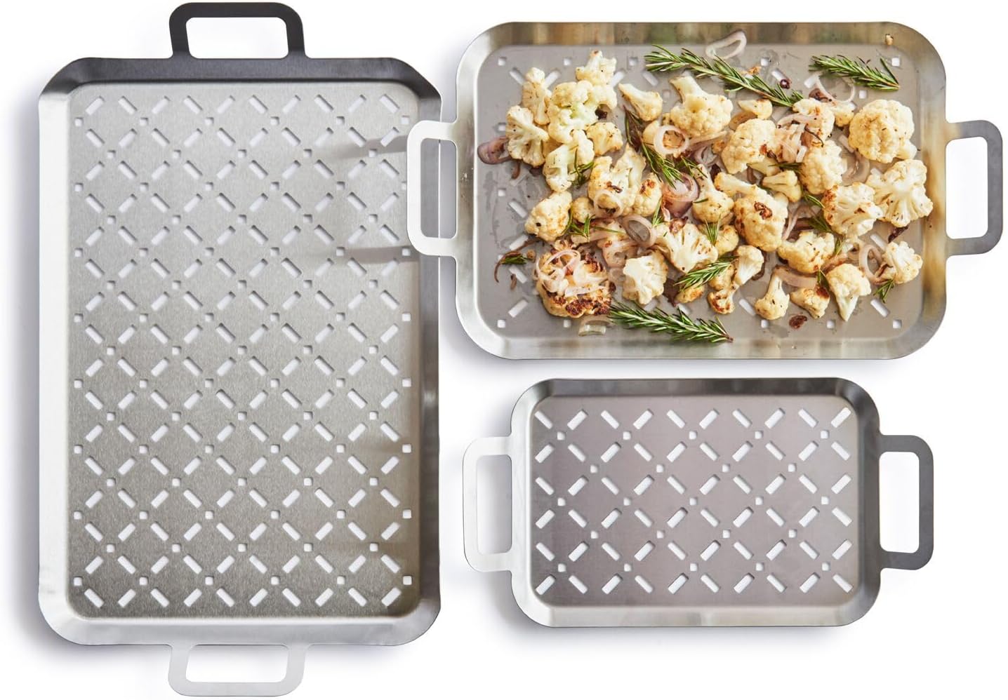 Sur La Table Stainless Steel Grill Grids, Set of 3