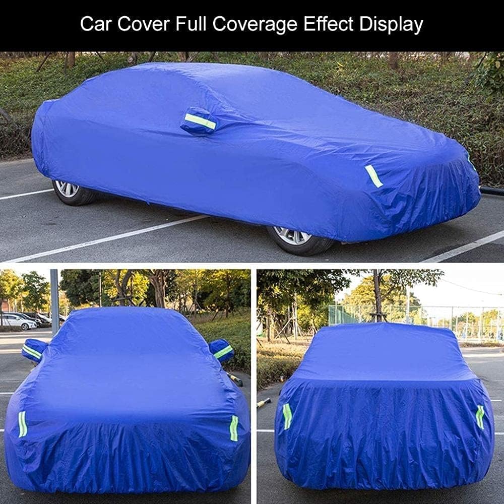 Copriauto Impermeabile for Zenvo Hypercars, Coperture for Esterni in Tessuto Oxford Traspirante Protezione da Pioggia, Sole e Polvere Antivento,Blue-Plus-Cotton