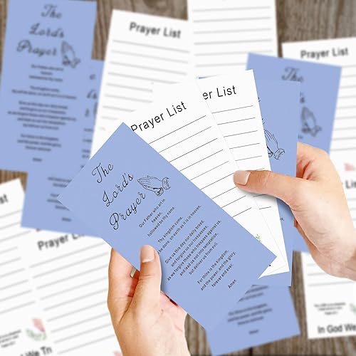 Miniatura 1 de Tarjetas de oración, 50 tarjetas de oración inspiradoras, tarjetas de versículo bíblico con 1 versículo bíblico surtido, tarjetas motivacionales de