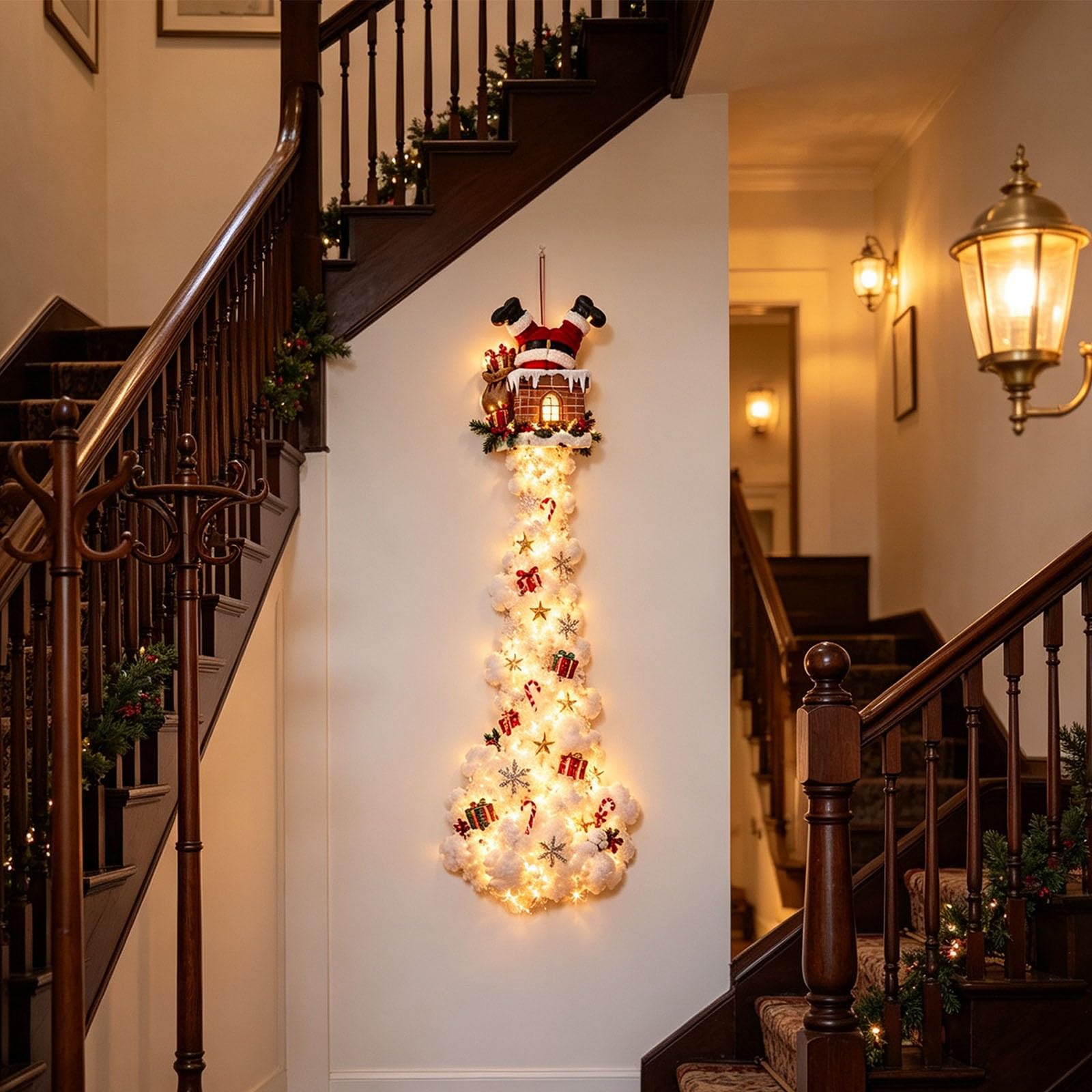 Christmas Magic Trail Wall Light, LED Cascading Christmas Wall Decor