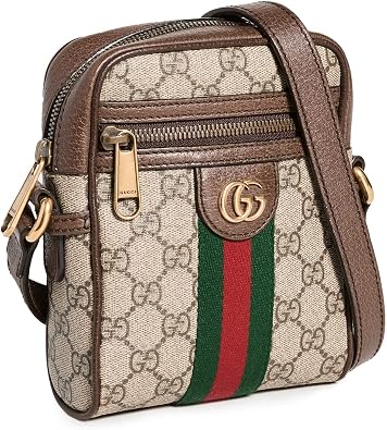 Gucci Womens Pre-Loved GG Supreme Ophidia Mini Messenger Bag