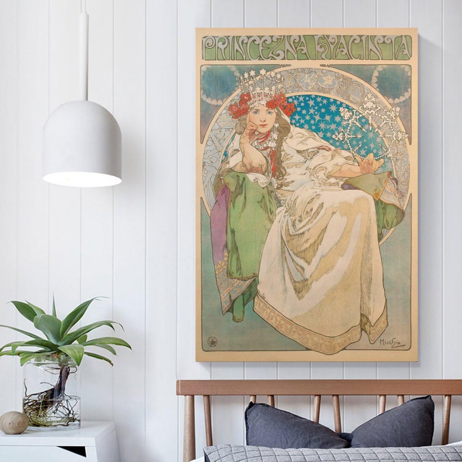 Amazon.co.jp: アルフォンス・ミュシャ「ヒヤシンス姫」絵画 版画
