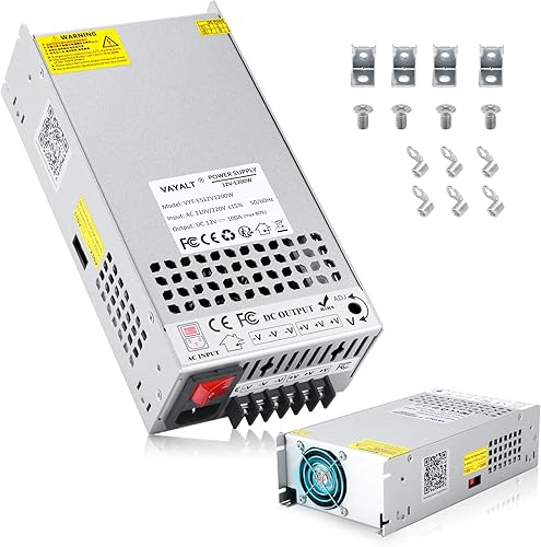 Miniatura 12 de Vayalt DC 12V 83.3A 1000W Fuente de Alimentación Conmutada, Convertidor 110V/220V CA a CC, Conmutación Regulada Universal, Fuente de Alimentación