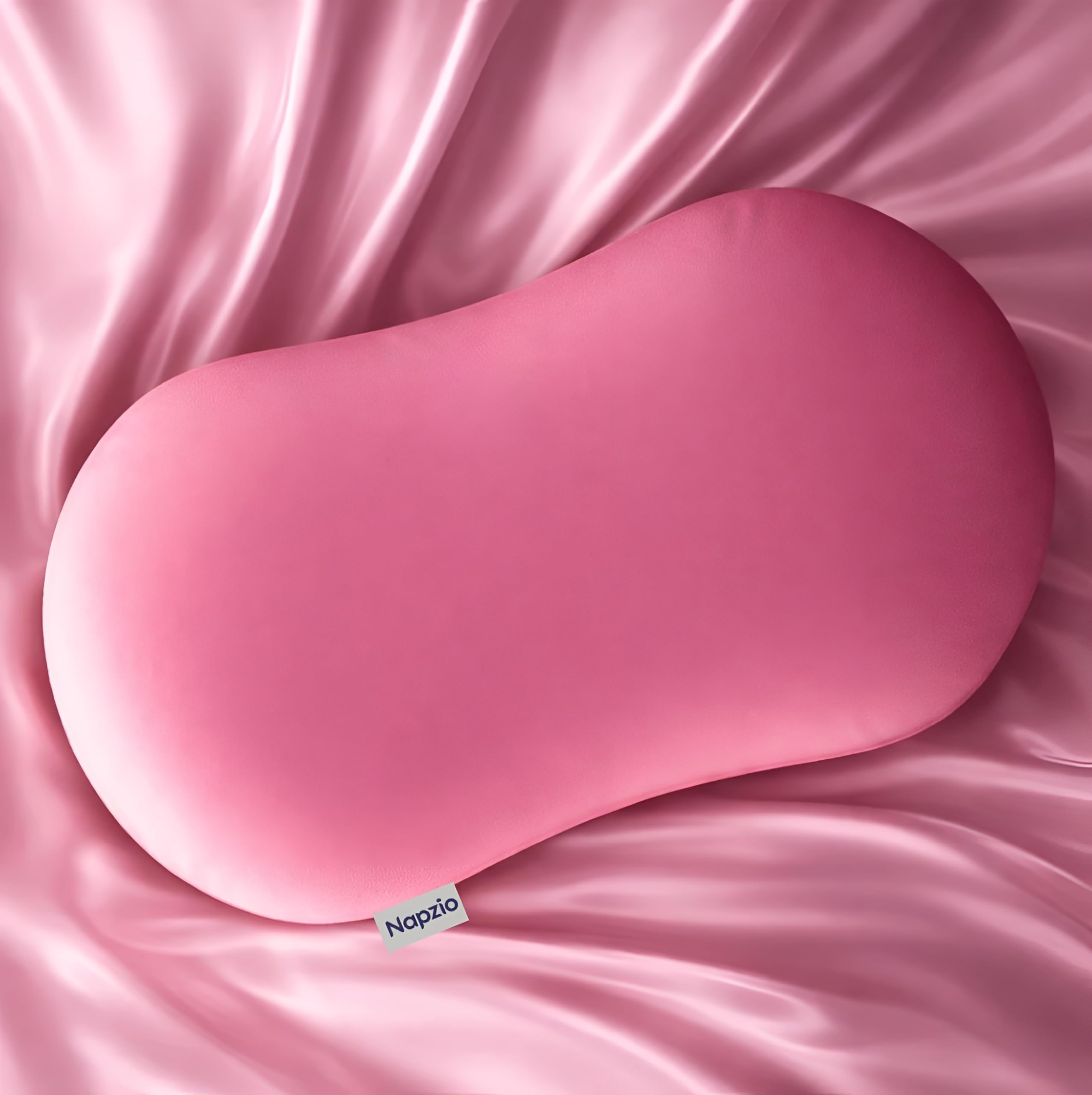 Cuddle Pillow with Premium Memory Foam, Pink, Ultra Soft Body Support Pillow for Sleeping, Relaxation & Stress Relief, Breathable & Skin Friendly, Eye Mask Free & 3 Years Warranty-image-25