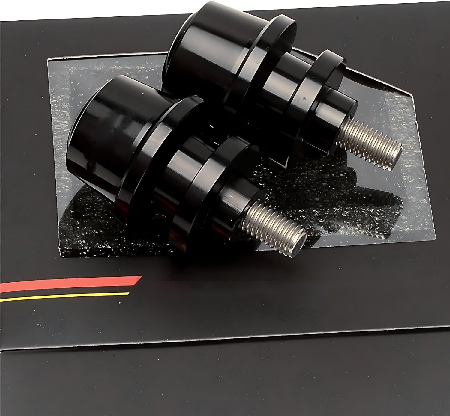 Black Motorcycle Swingarm Spools Slider Stand Screws for Ninja 400/Z400 2018 2019 2020 2021 2022 2023 2024 2025 2026,CNC machined from Aluminum Alloy,Anodized Surface Finish