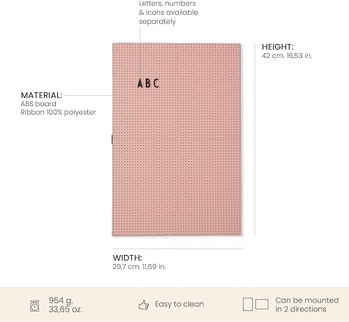 Miniatura 6 de Design Letters Tablero de letras de fieltro  Tablero de mensajes A4  Tablero de letras intercambiable para uso diario  Uso como tablero de menú en