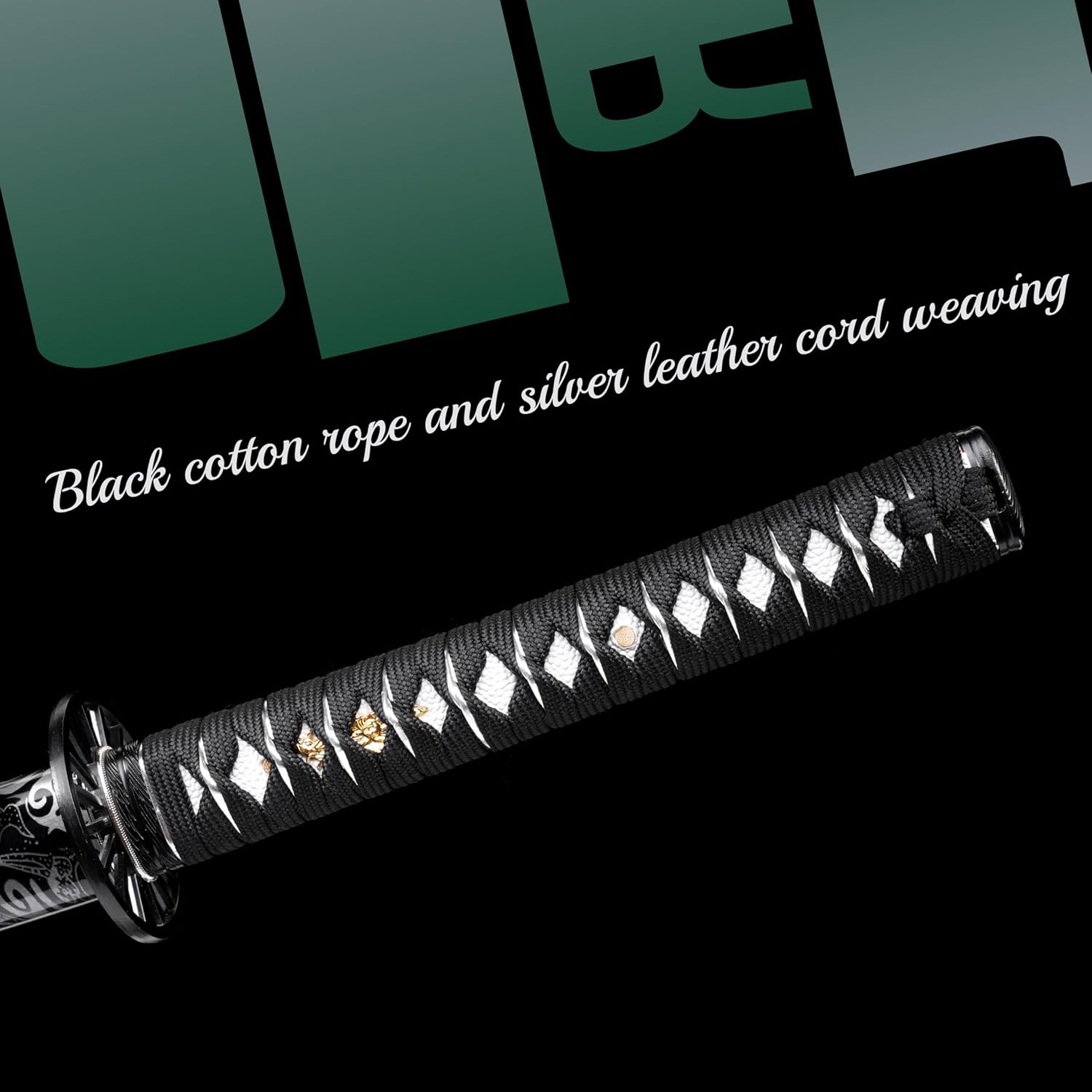 Katana，Hand-Forged Katana Sword，Razor-Sharp 1095 & T10 Damascus Steel Blade, Full-Tang Structure | for Martial Arts Practice, Collector's Display, Unique Gift for Men