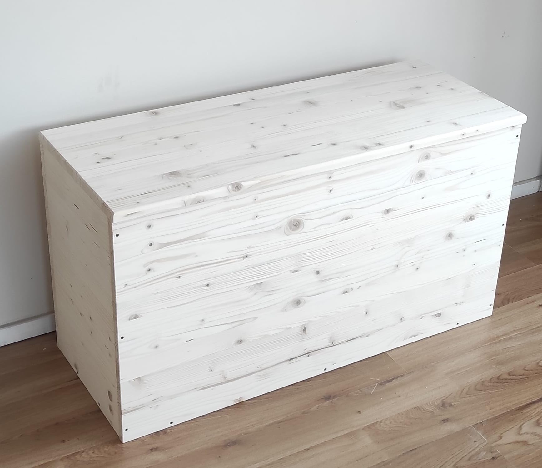 TOTAL WOOD 2012 Cassapanca Contenitore Baule in Legno Interno Esterno 90x35x50 cm al Naturale Non trattato Anche su Misura