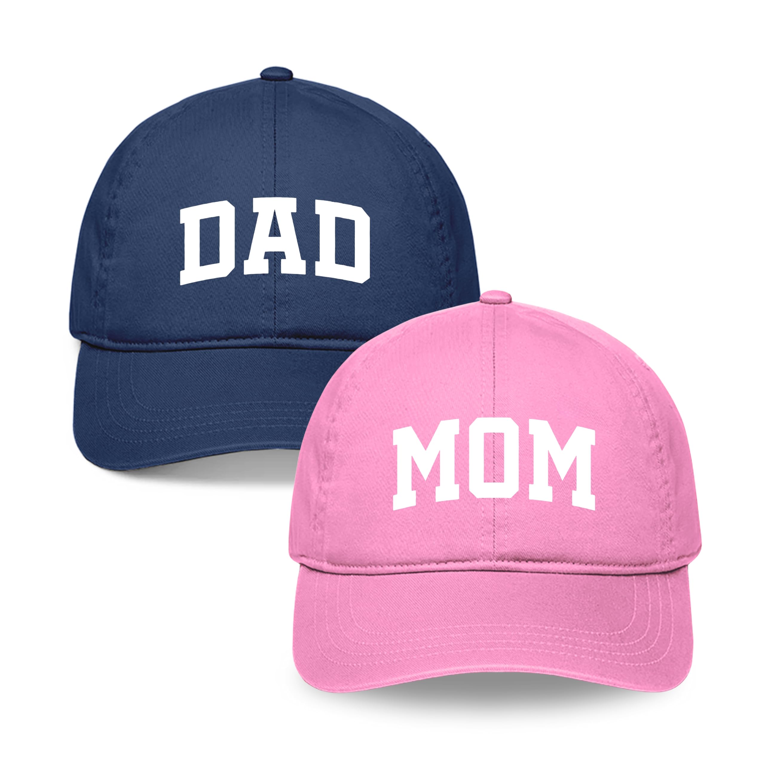 Mom Dad Cap - Pregnancy Maternity Photo Shoot Prop Cap Combo | for Photoshoot | Navy Blue & Pink (Pack of 2)-image-37