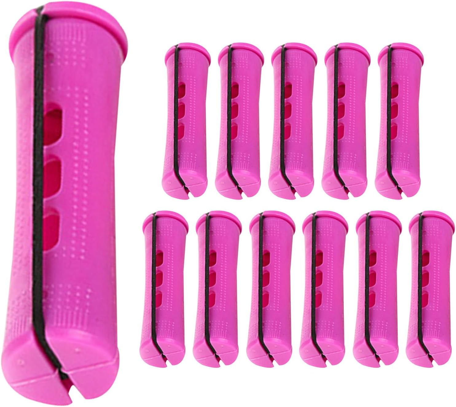 Heatless Hair Curler, Heatless Curlers | 12x Curls for Long Hair with Rubber Bands – Portable Heatless Styler Tool For Women Night Use Home and Travel