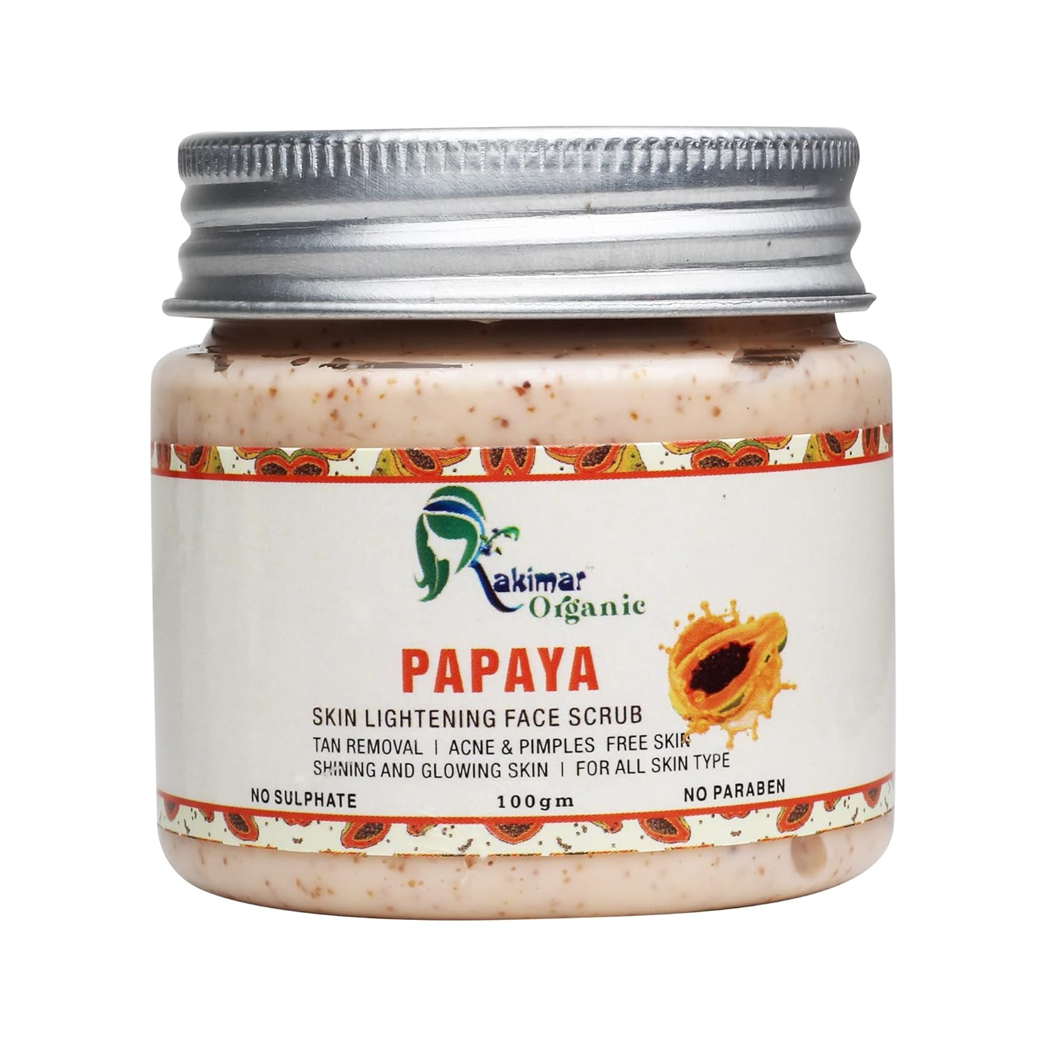 Buy Kakimar Papaya Face Scrub 100 Natural Glow Rejuvenate Your
