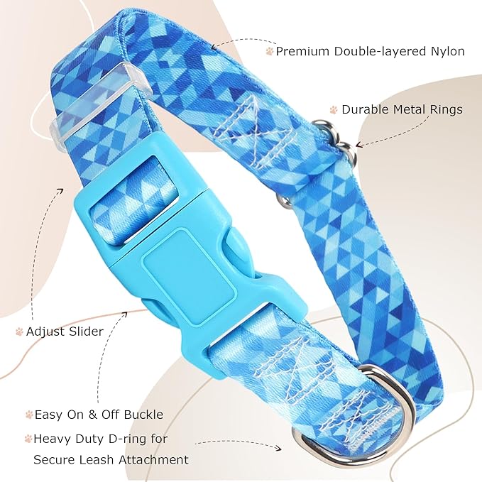 Collar Ajustable para Perro con Hebilla de Seguridad - Nailon Suave miniatura 3
