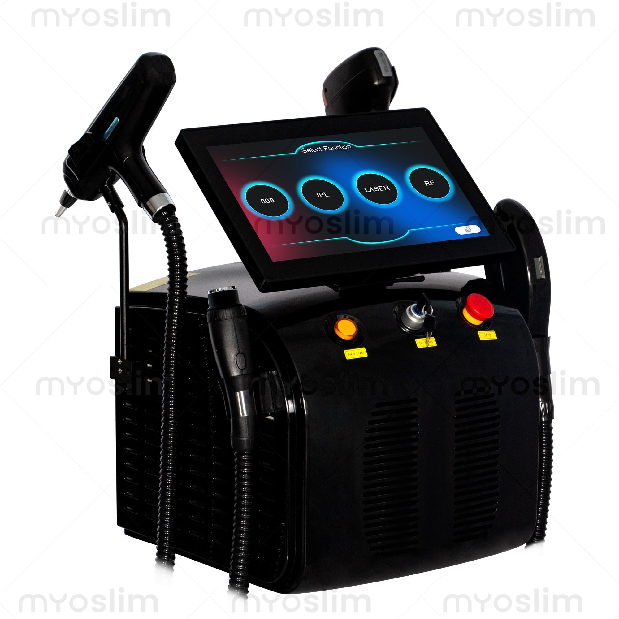 Dispositivo per la Cura della Pelle Multifunzione 4 in 1 con Tecnologia Laser a Diodi 808nm e IPL, Migliora l’Aspetto di Imperfezioni Cutanee, Tatuaggi, Rughe e Arrossamenti per Viso e Corpo