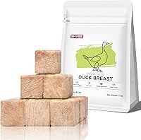 BNYEE 7oz Freeze-Dried Duck Breast Treats for Dogs & Cats - High Protein Single Ingredient Raw Food Topper, Rawhide-Free