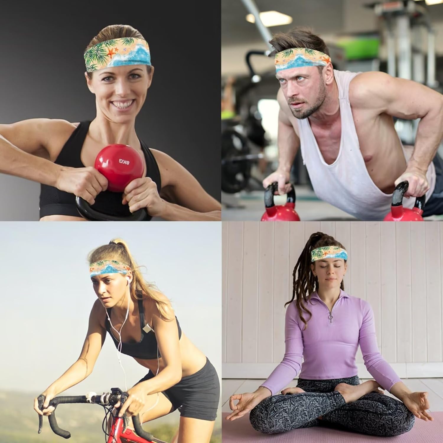 5Piece Golf Hats Set for Mens Womens Summer Sun Visor Caps Headband Arm Sleeves for Golf Tennis Running