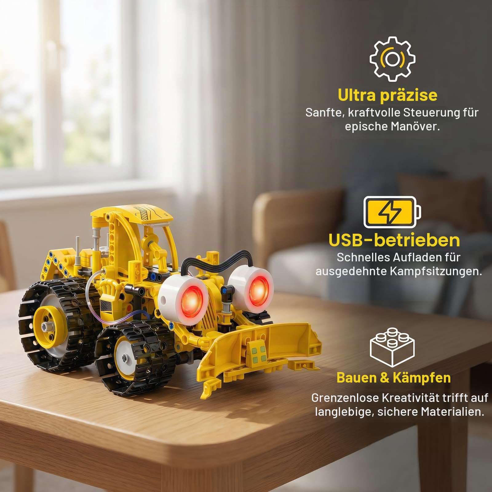 Roboter Bausatz, 5-in-1 Modell Set Projekt Geschenkset | Programmierbarer Roboter: duale Steuerung, Servo-Reaktion und motorisierte Zahnräder; Lernzeit, Geschenke, Familienprojekte