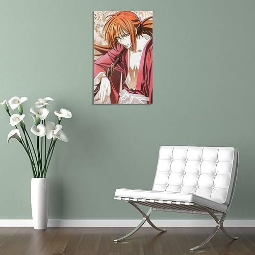 Miniatura 5 de Rurouni Kenshin - Póster de anime (31) regalos en lienzo para pared, arte de pared, decoración moderna, enmarcado, sin marco, 08 x 12 pulgadas (7.9
