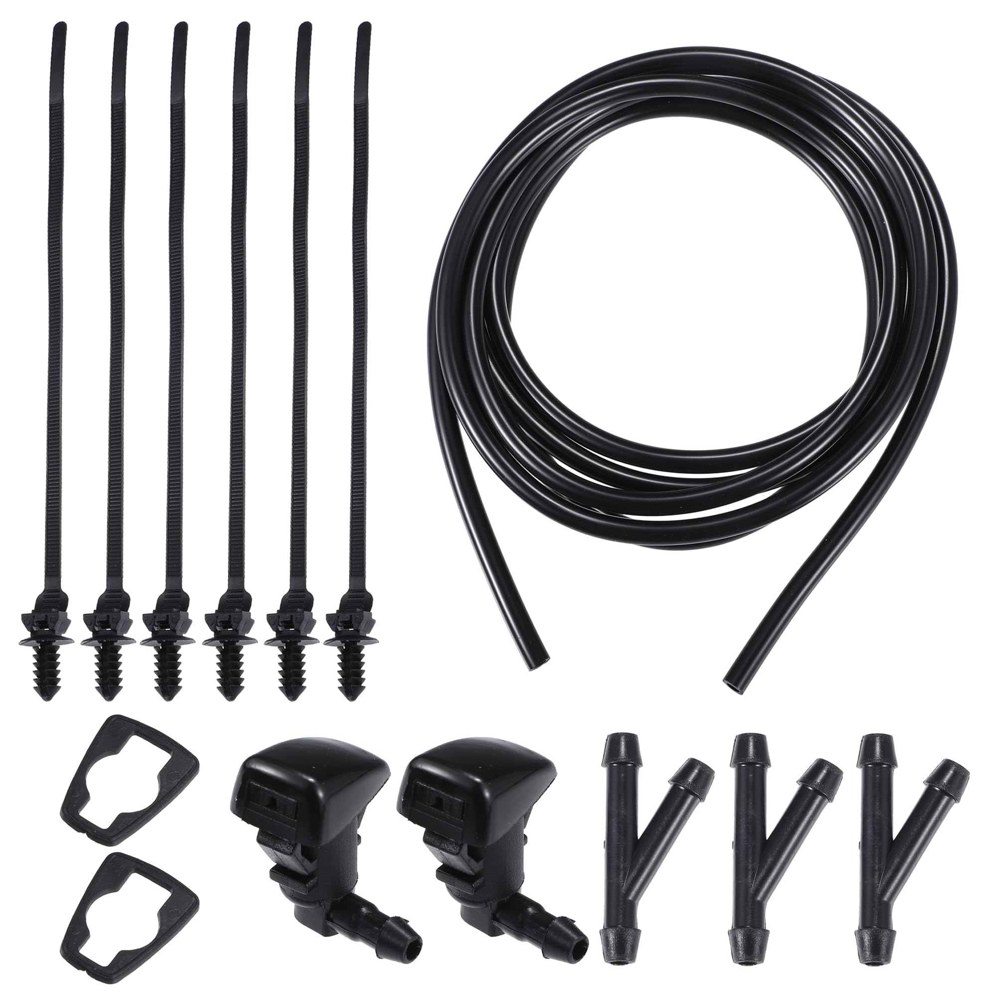 uxcell 1 Set Windshield Washer Water Nozzle Spray No.25815793 for Cadillac CTS Base Luxury Performance Premium V Vsport Vsport Premium 2015