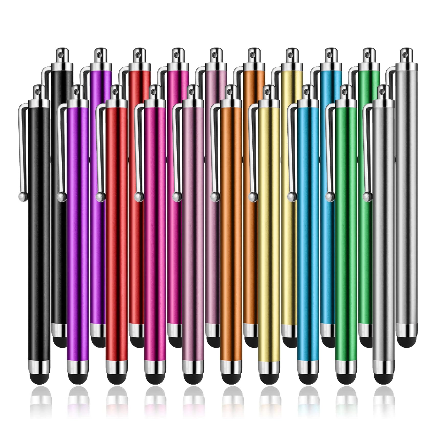 Stylus Pens for Touch Screens, Abiarst High Precision Universal Stylus for iPad iPhone Tablets Samsung Galaxy All Capacitive Touch Screens (20-Pack)