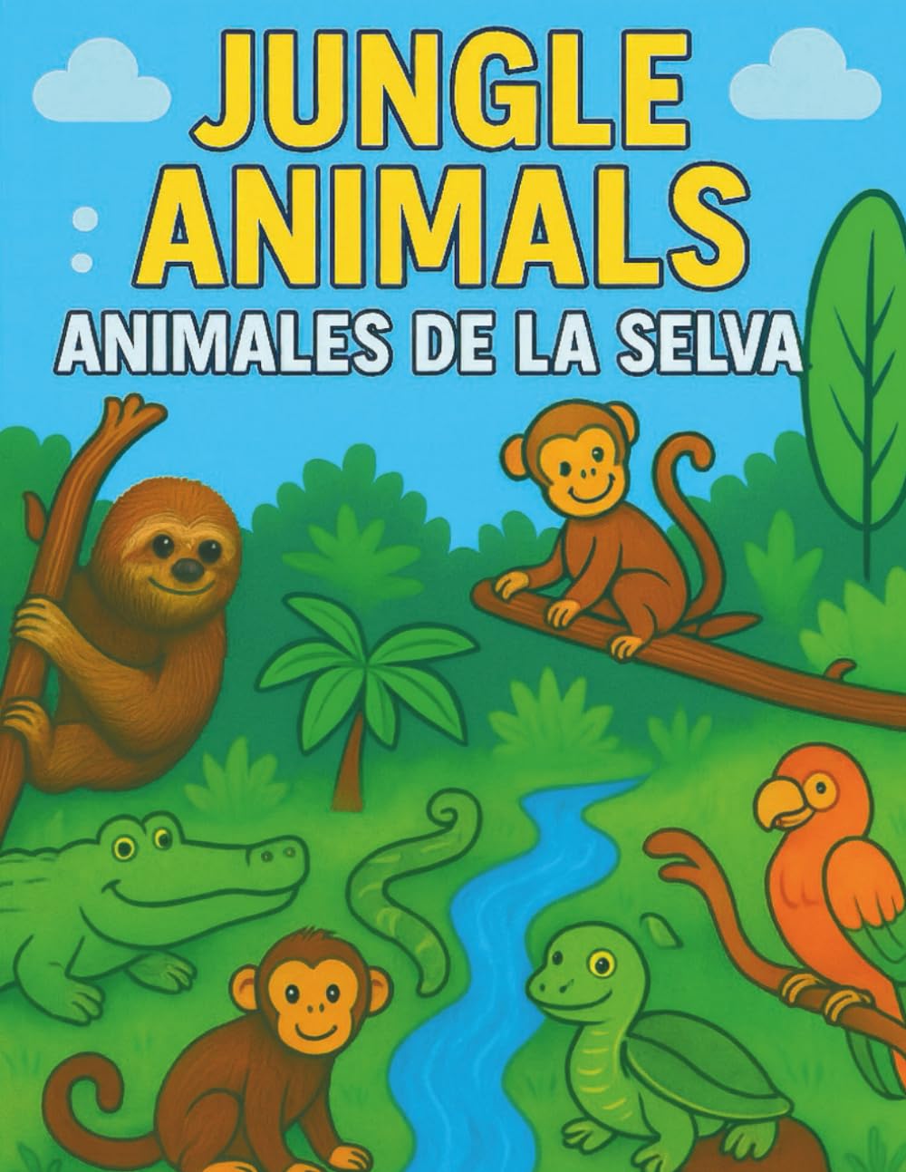 Animal Adventures: Jungle Animals / Animales de la Selva: Bilingual English & Spanish Coloring Book for Toddlers and Preschoolers | Learn and Color ... - Bilingual Coloring Books for Kids)