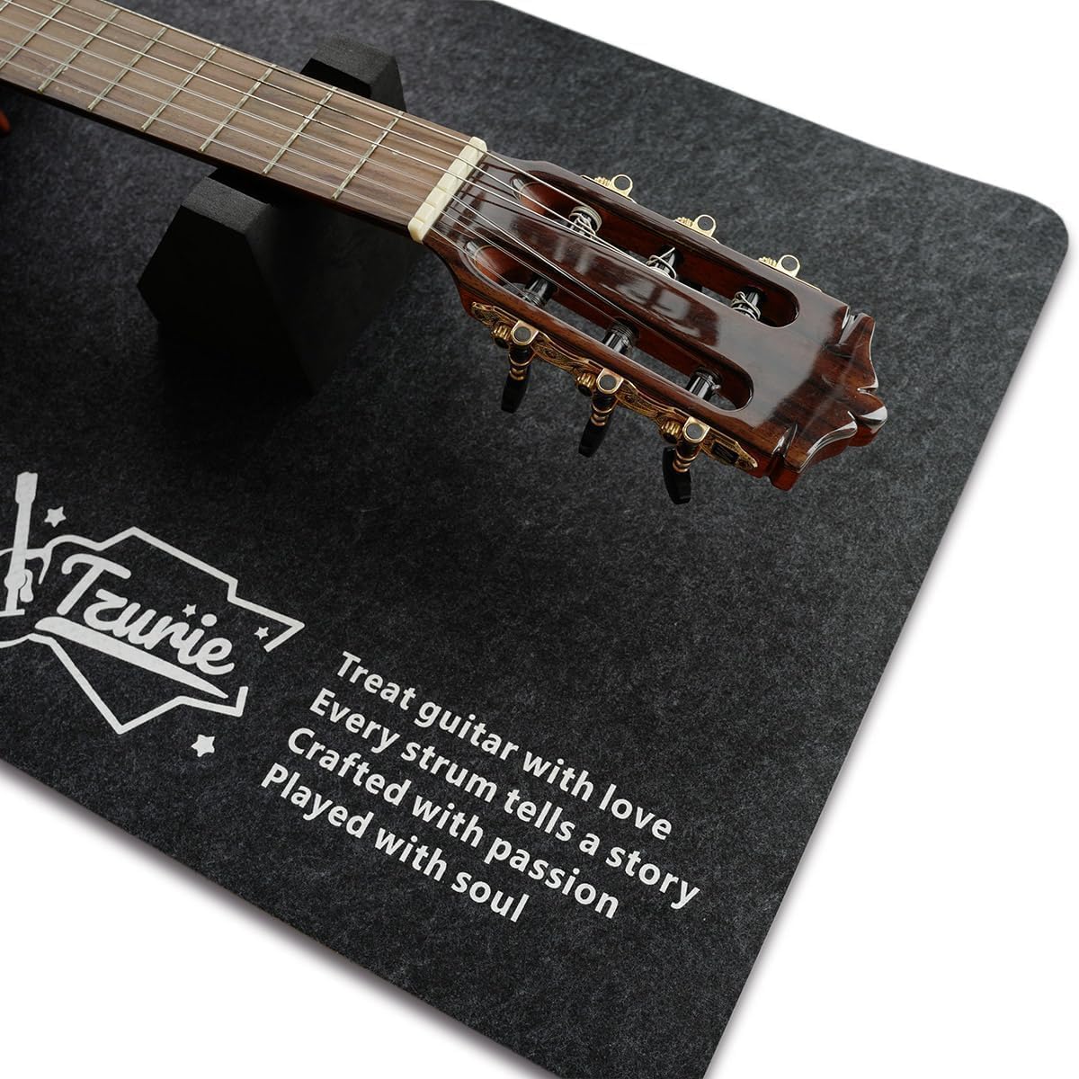 Black Felt Guitar Work Mat for Repair Tools & Workstation