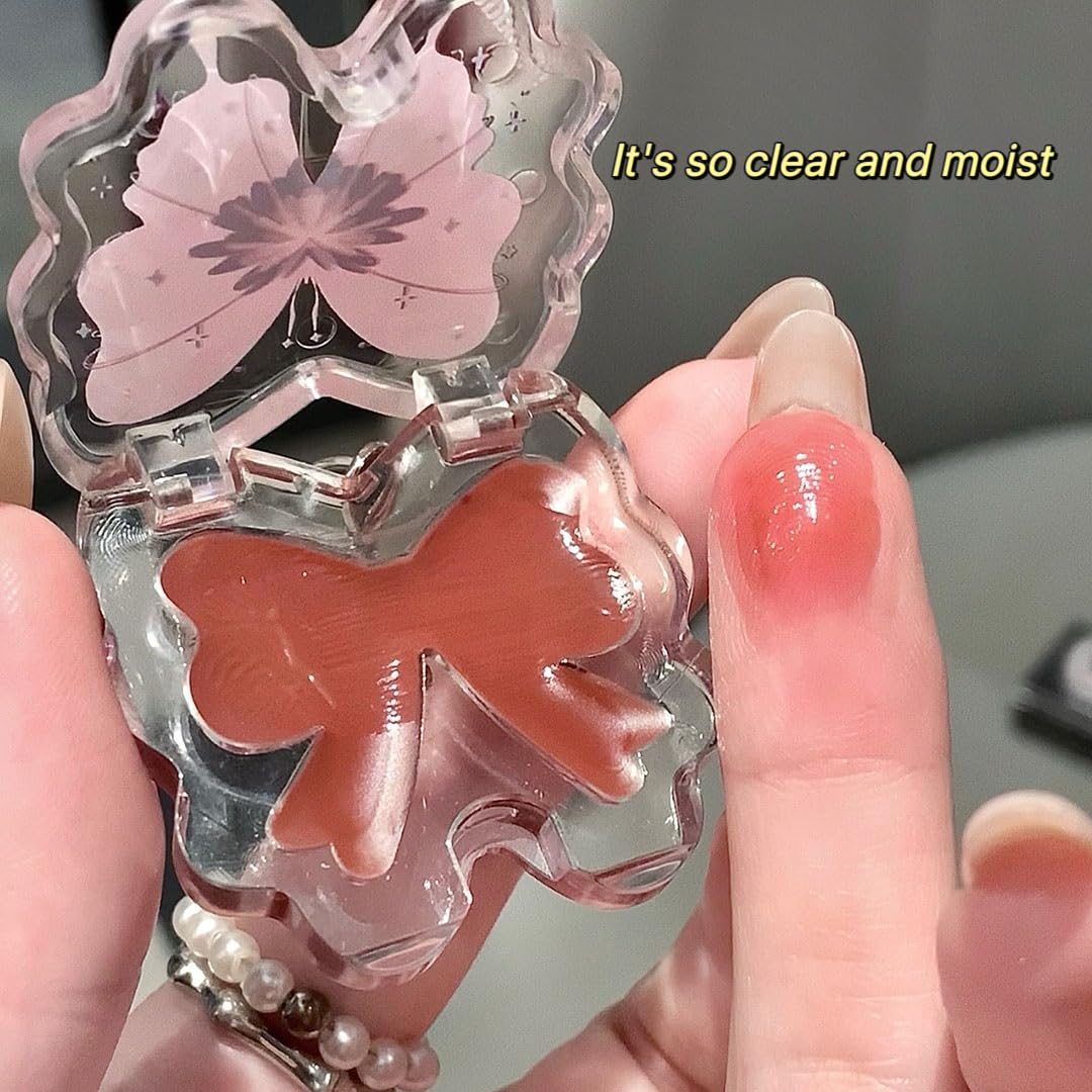 ドウセイカレシ　ButterflyLip Butterfly Gloss セット Buy CAPPUVINI Lip Glaze | Solid Lip Gloss in Butterfly Keychain