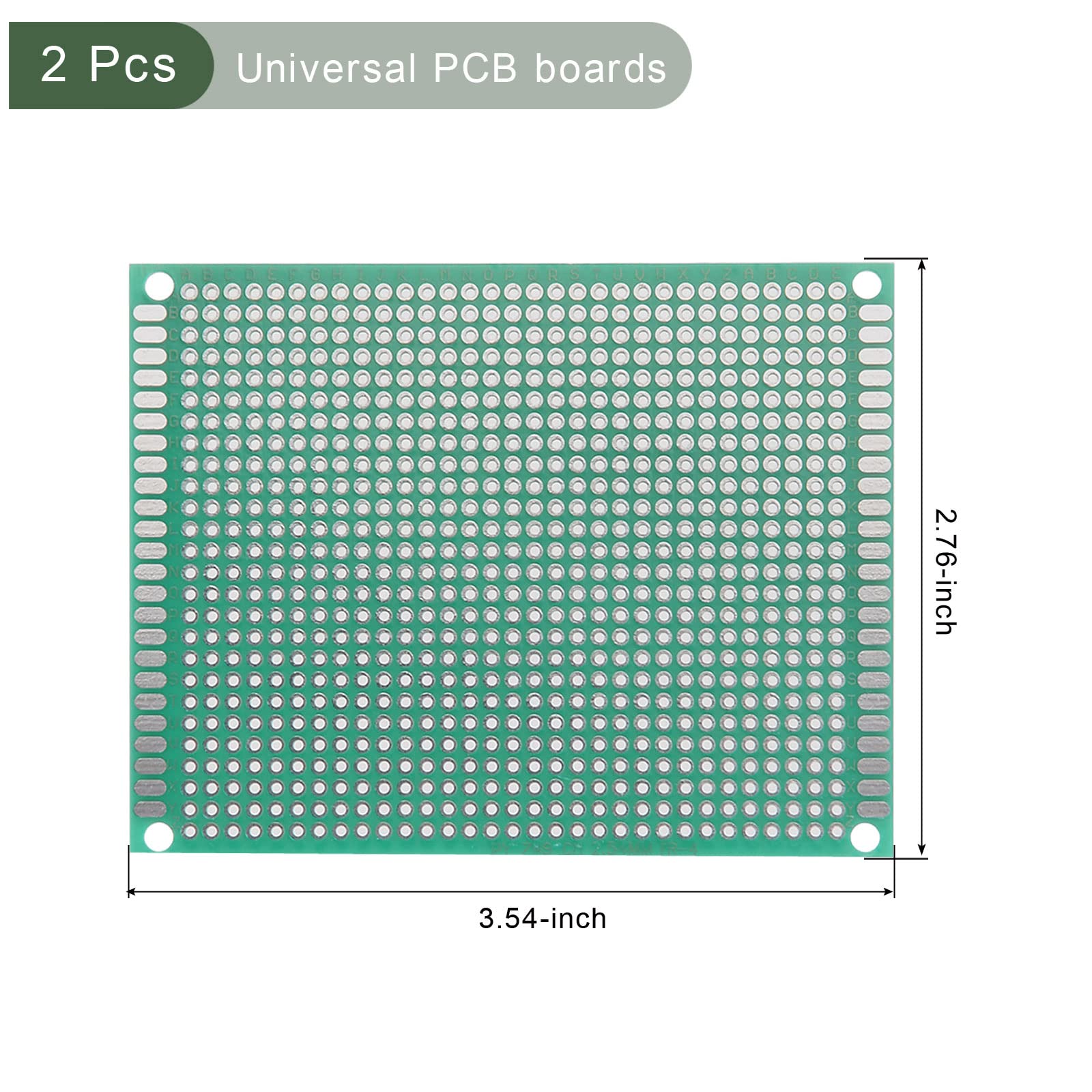 YOKIVE 2 Pcs Single Sided Universal Printed Circuit Boards, FR-4 PCB Tinned Board - Image 2