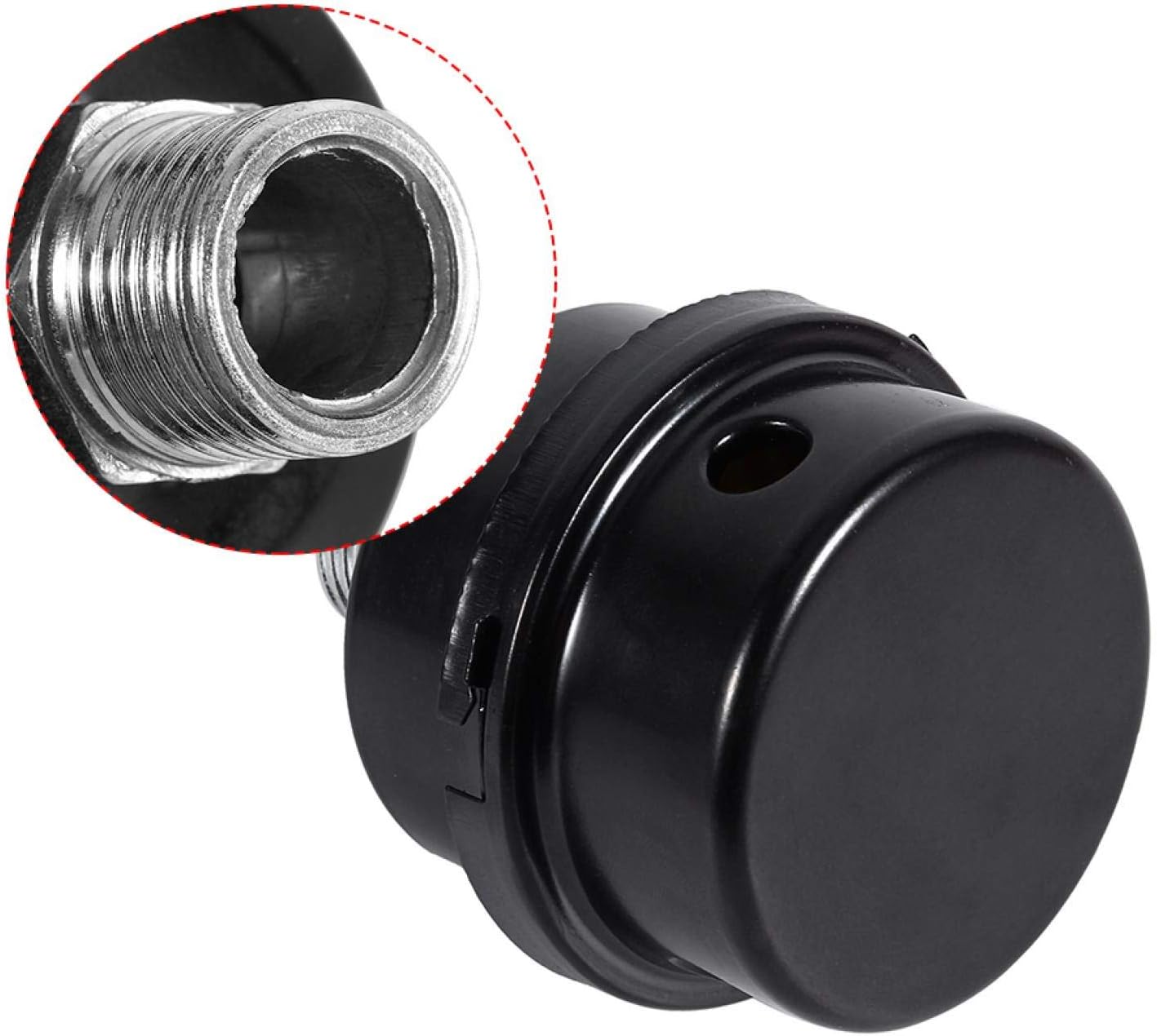 YWBL-WH 1/2" Thread Connector Muffler, Oil-less Air Compressor Intake Filter Noise , Air Filter