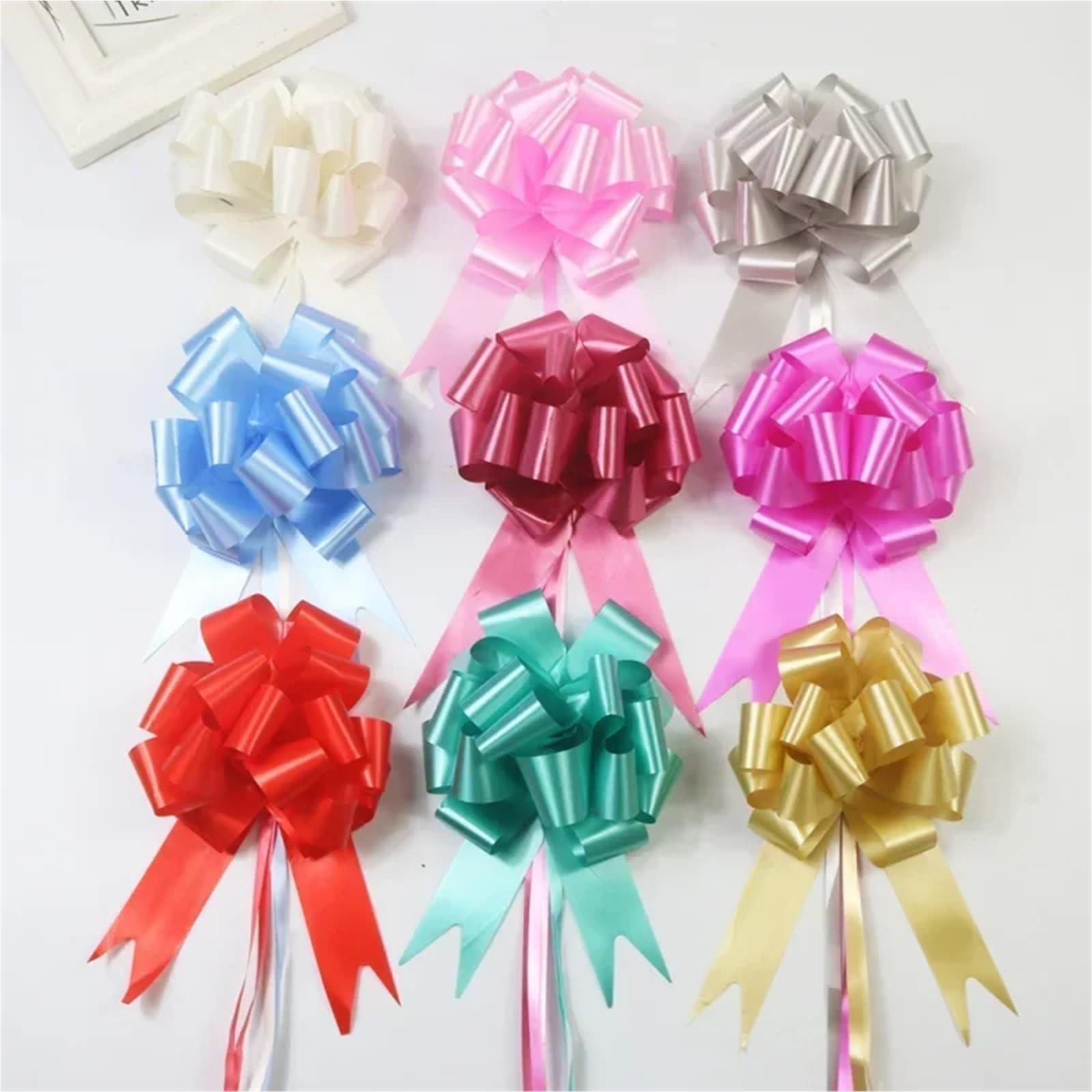 Schleifen zum Ziehen, 90 Stück, Geschenkknoten, Basteln, Hochzeit, Geschenkverpackung, Basteln, Zuhause, Geburtstag, Party, Weihnachtsdekoration, Feiern (schwarz)