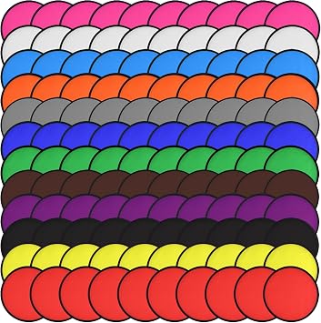 Mototo 180 Pieces Foldable Flying Disc Fans with Bag Folding Pocket Toy Set for Kids Fun Birthday Party Favors Summer Outdoor Activity Game Halloween Christmas, 12 Colors