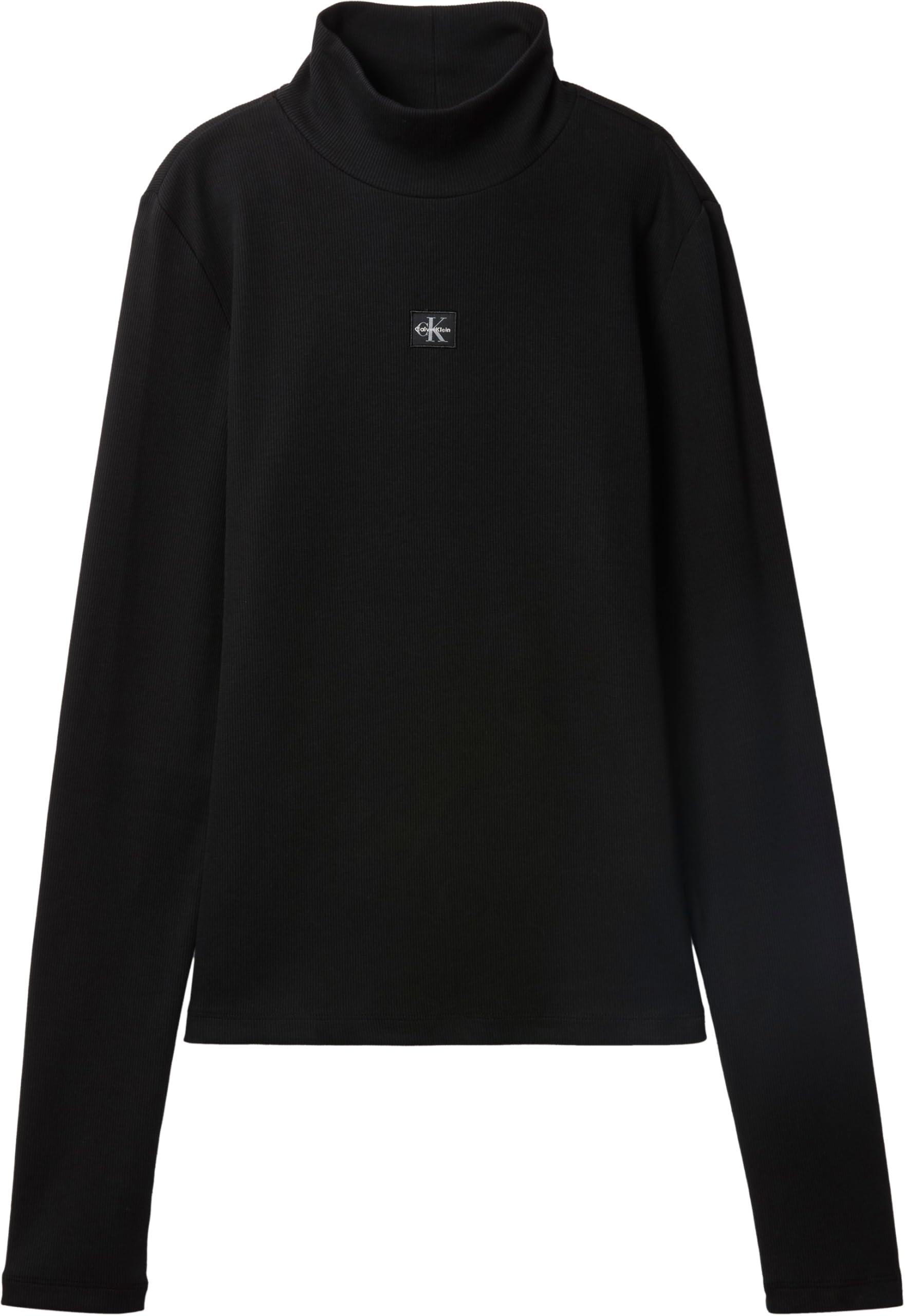 Calvin Klein LS Woven Label Turtleneck Lv047d203g Altri Top Donna (Pacco da 1)