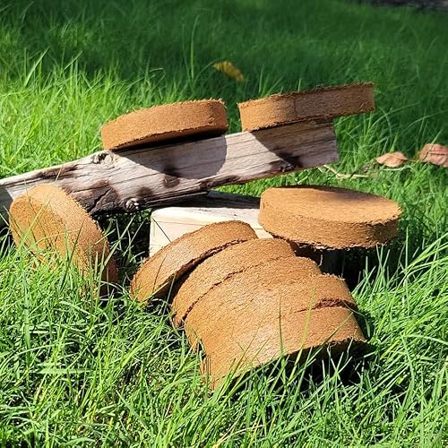 Miniatura 6 de Pellets de iniciación de semillas de coco orgánico de 3.937 in, tapones de inicio, pellets de tierra para macetas, 25 piezas, solo agrega agua,