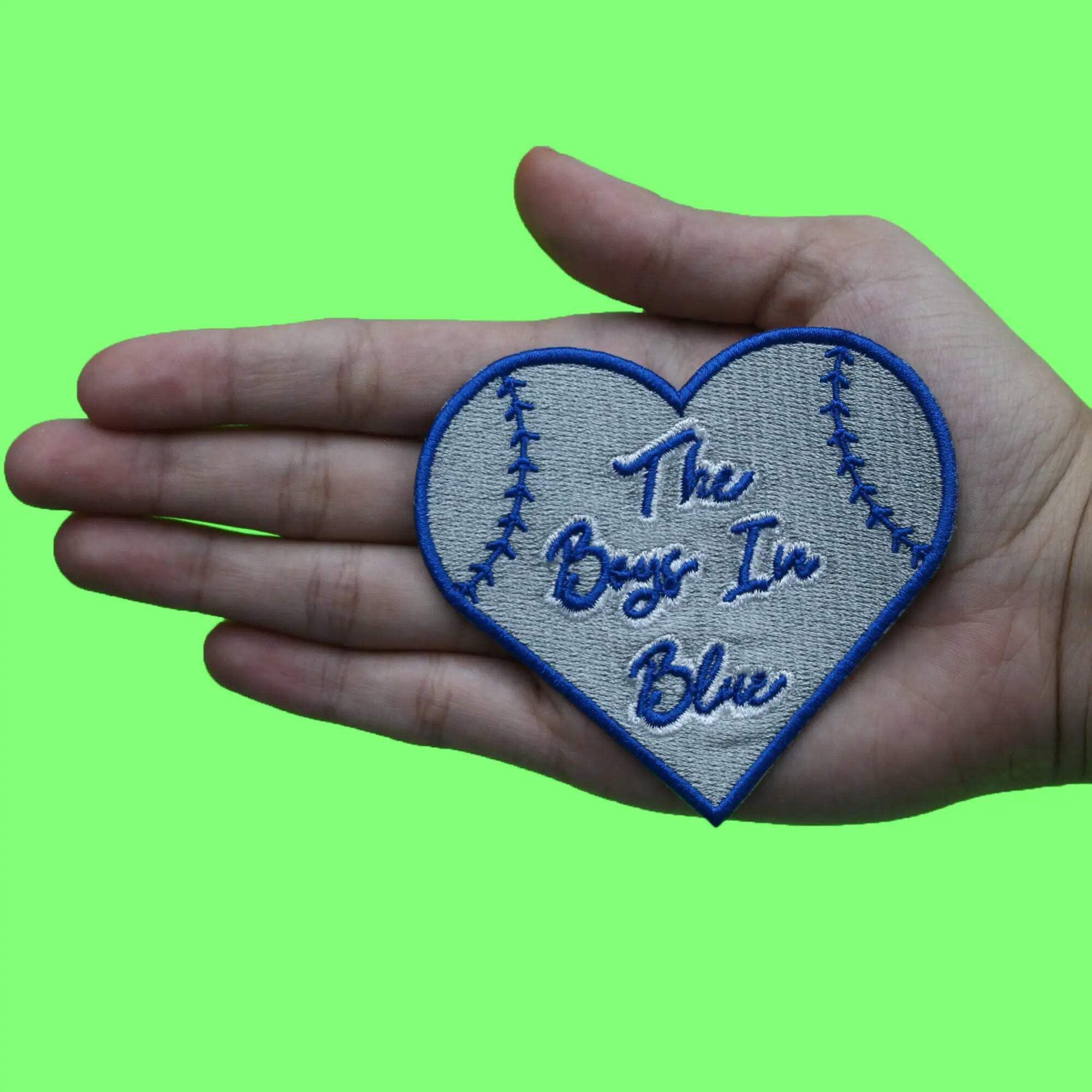 The Boys In Blue Patch Los Angeles Baseball Sports Fan Embroidered Iron On