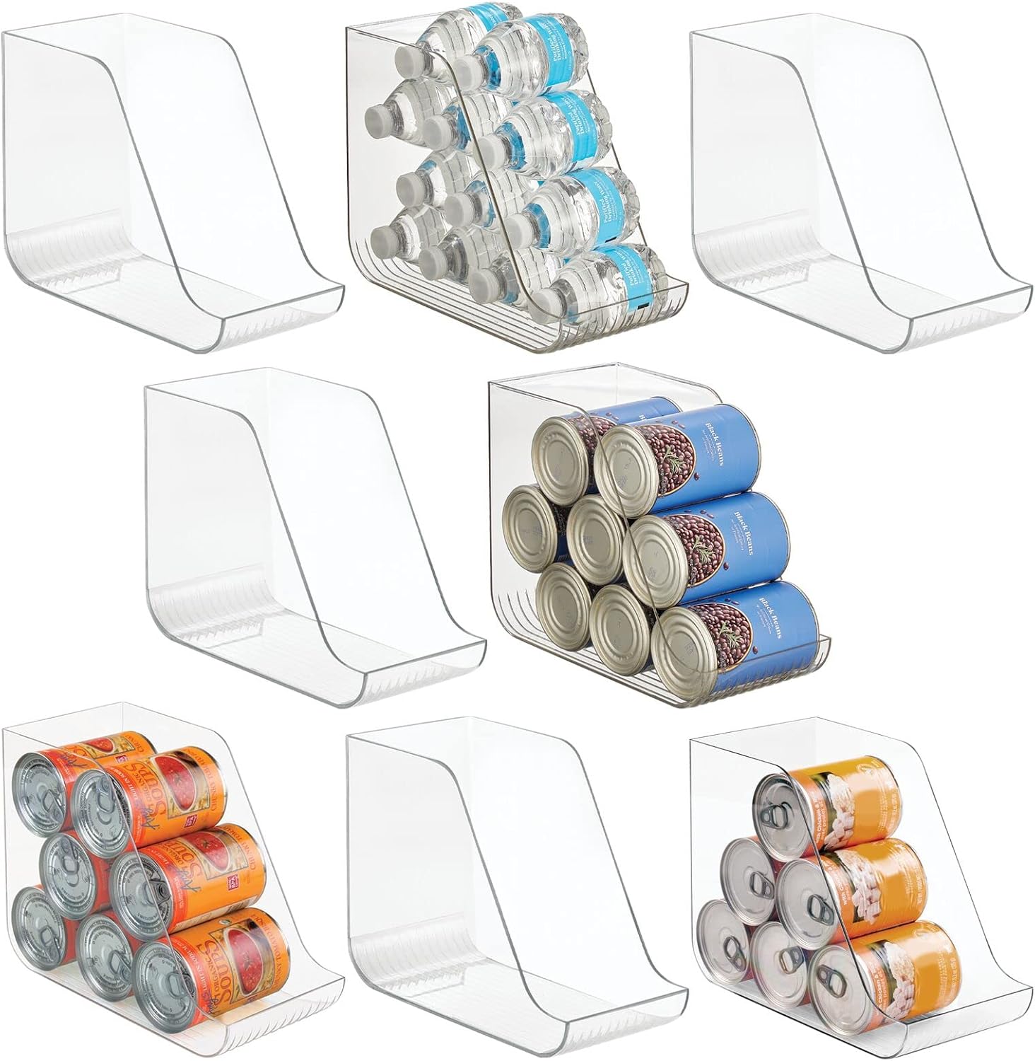 mDesign Supporto per piastra capelli – Supporto in metallo per spazzole