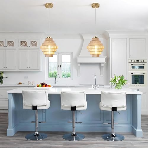 Miniatura 7 de LJHhowe Lámpara de araña negra, 6 luces, redondas, de 28.34 pulgadas, lámpara de granja para comedor, lámpara de vela industrial, traje de cocina,