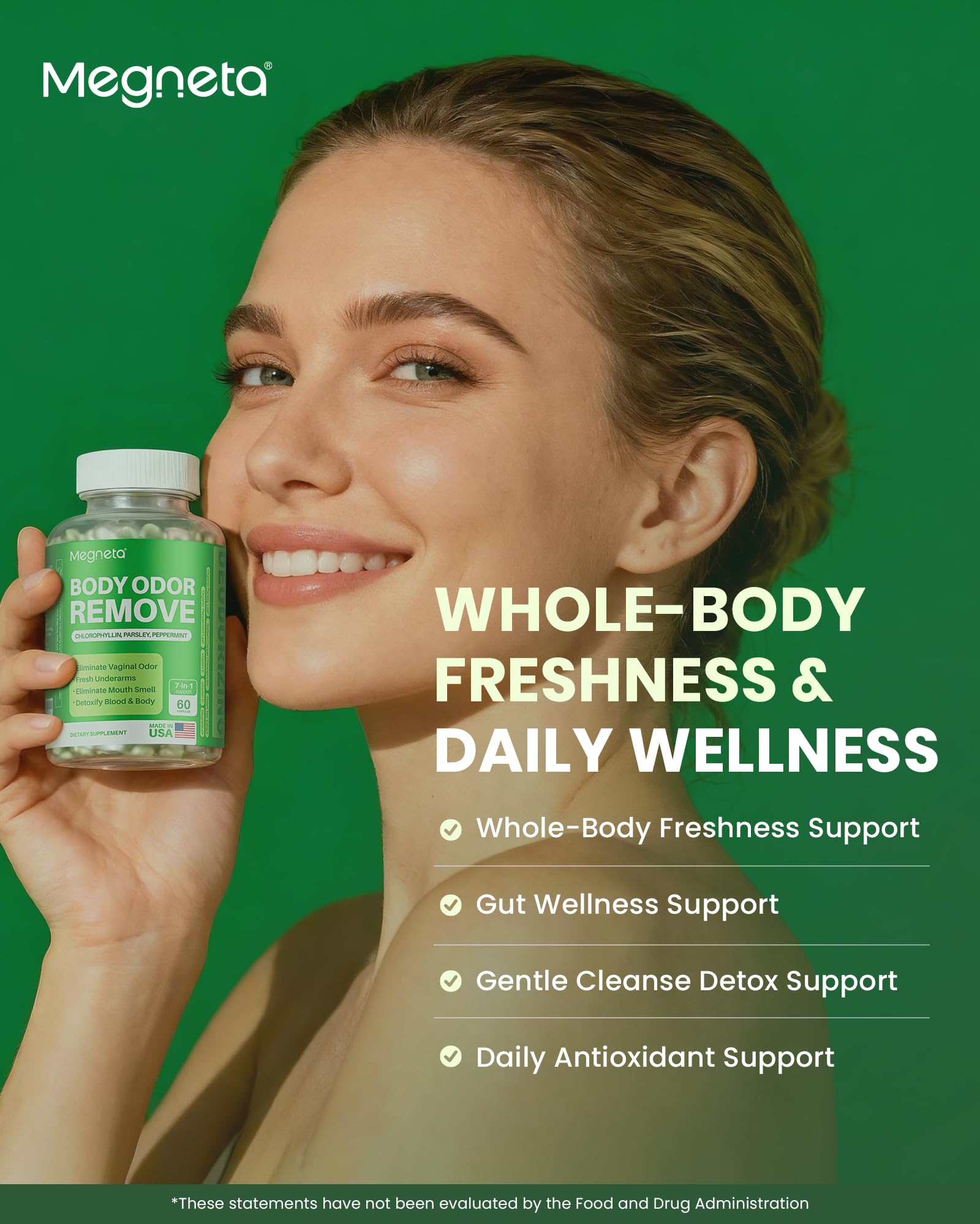 Chlorophyll Pills, Body Deodorizing Supplement, 60 Capsules — Amazon image 4