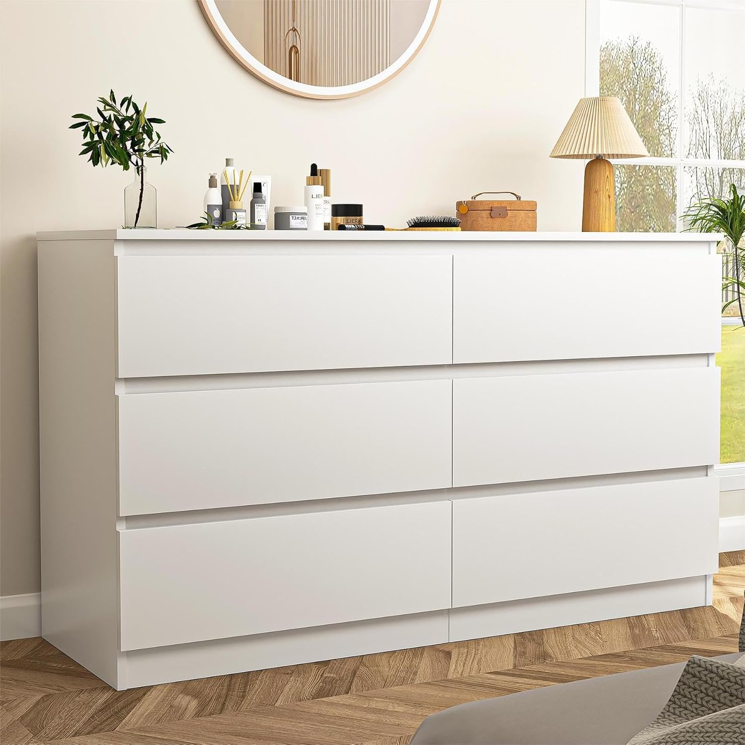 White Nursery Dresser with Soft Close Drawers